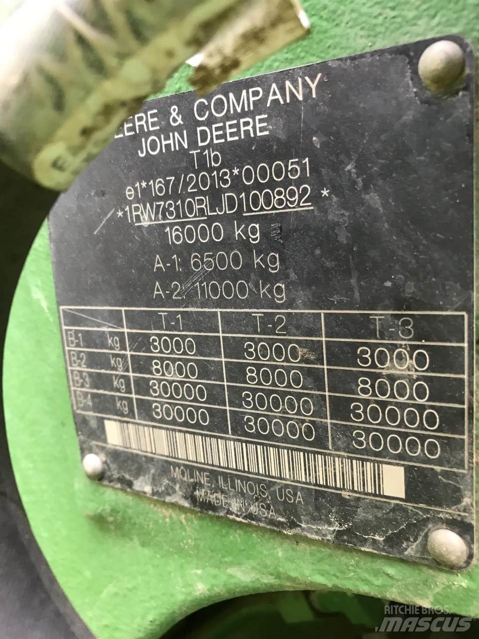 John Deere 7310R Traktorok