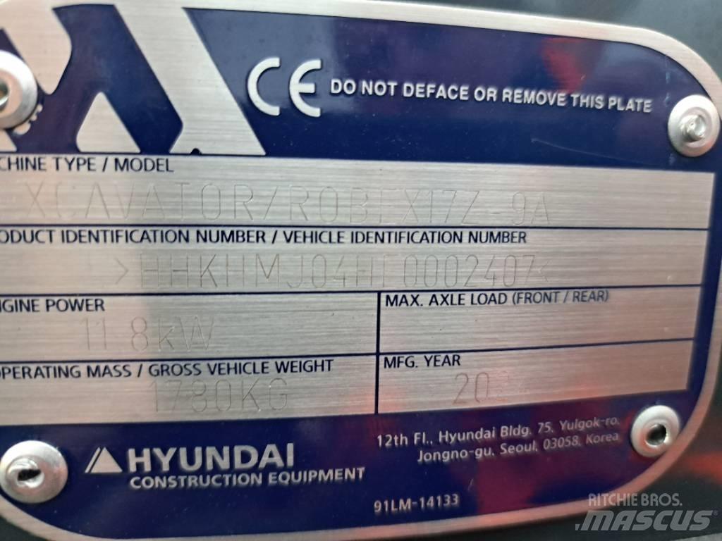 Hyundai R17Z-9AK Mini kotrók < 7t