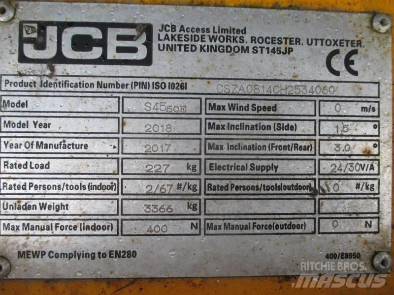 JCB S4550E Ollós emelők