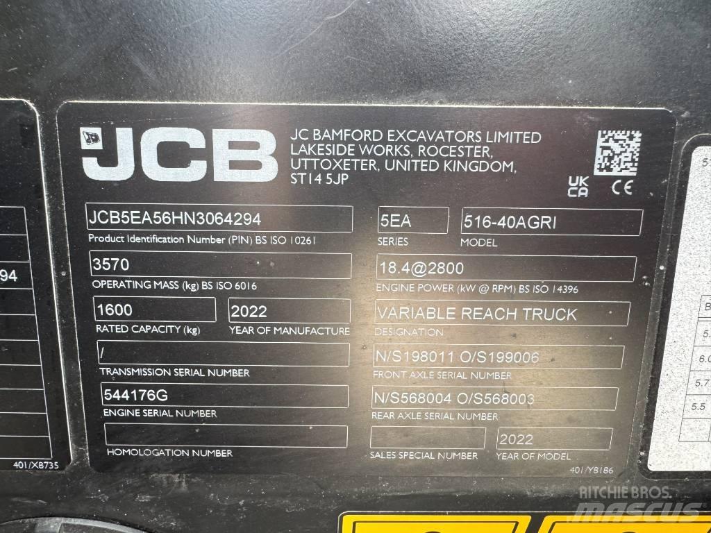 JCB 516-40AGRI Teleszkópos rakodók