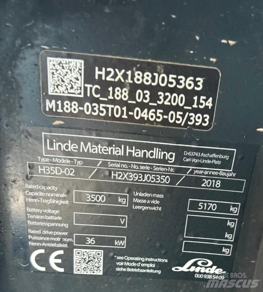 Linde H35D-02 EVO Dízel targoncák