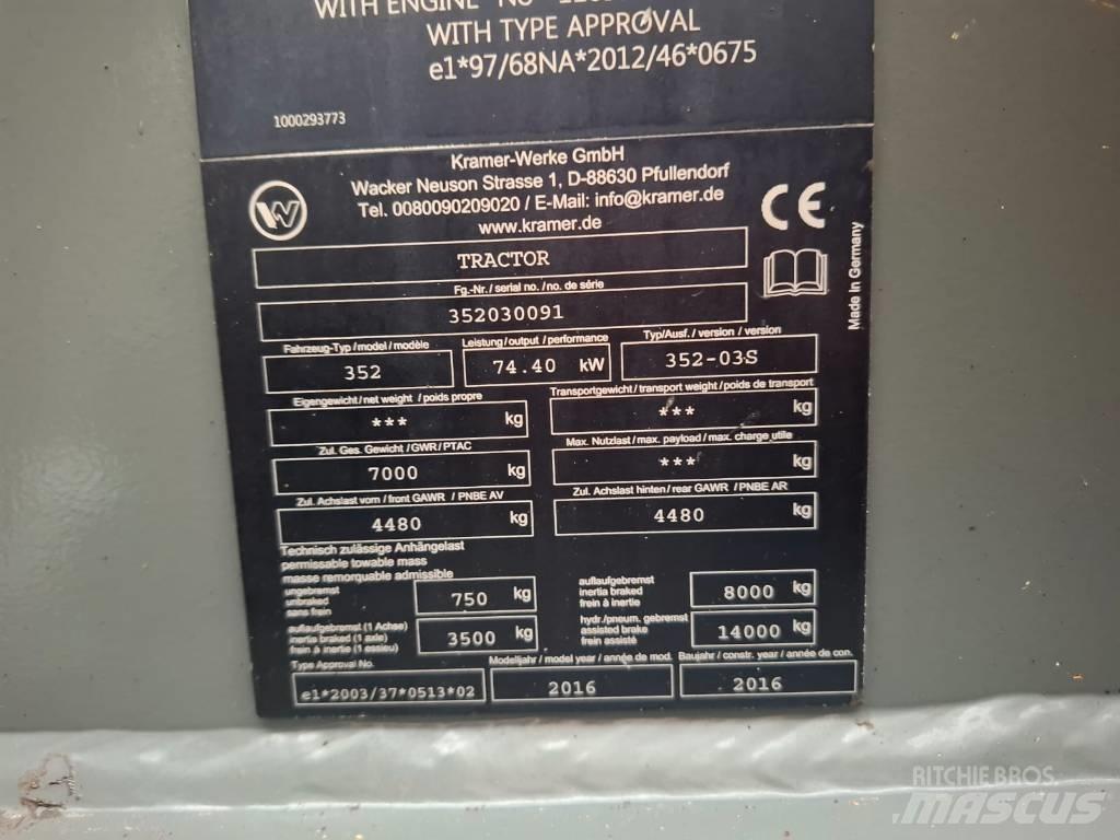 Kramer 8105 Gumikerekes homlokrakodók