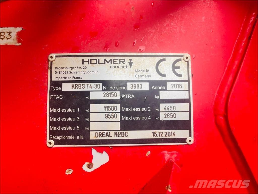 Holmer T4-30 Répabetakarítók