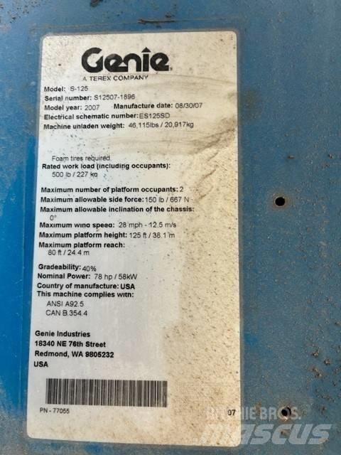 Genie S 125 Teleszkópos emelők