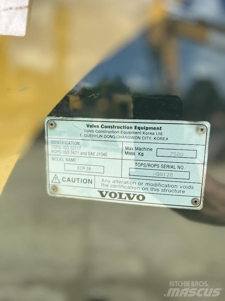 Volvo ECR 58 PLUS Közepes (midi) kotrók 7 t - 12 t