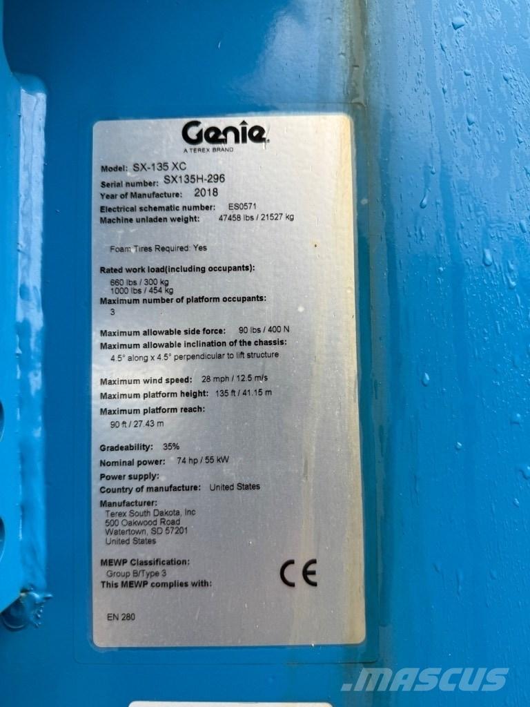 Genie SX 135 XC Karos emelők