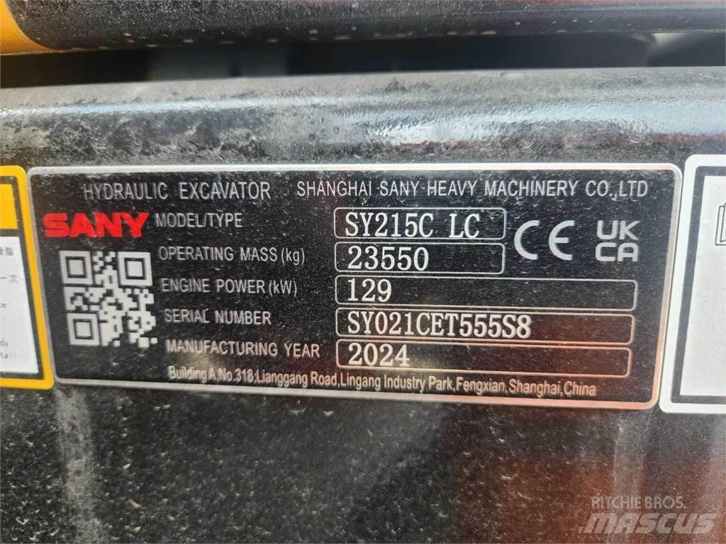 Sany SY215C Lánctalpas kotrók