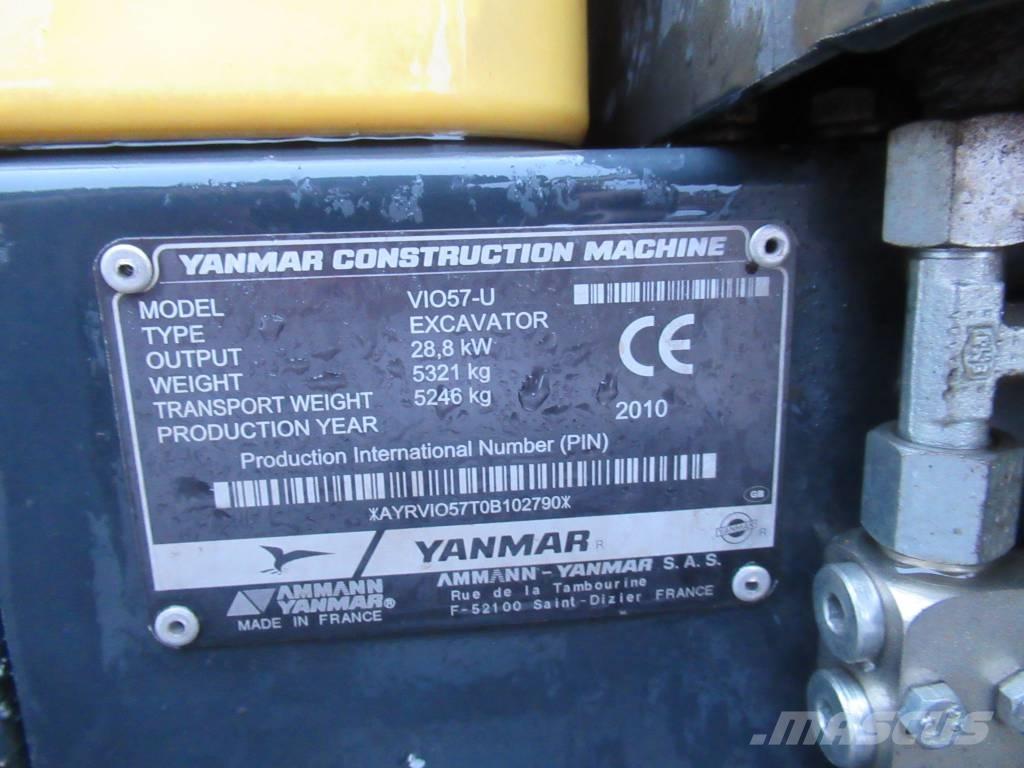 Yanmar Vio 57-U Mini kotrók < 7t