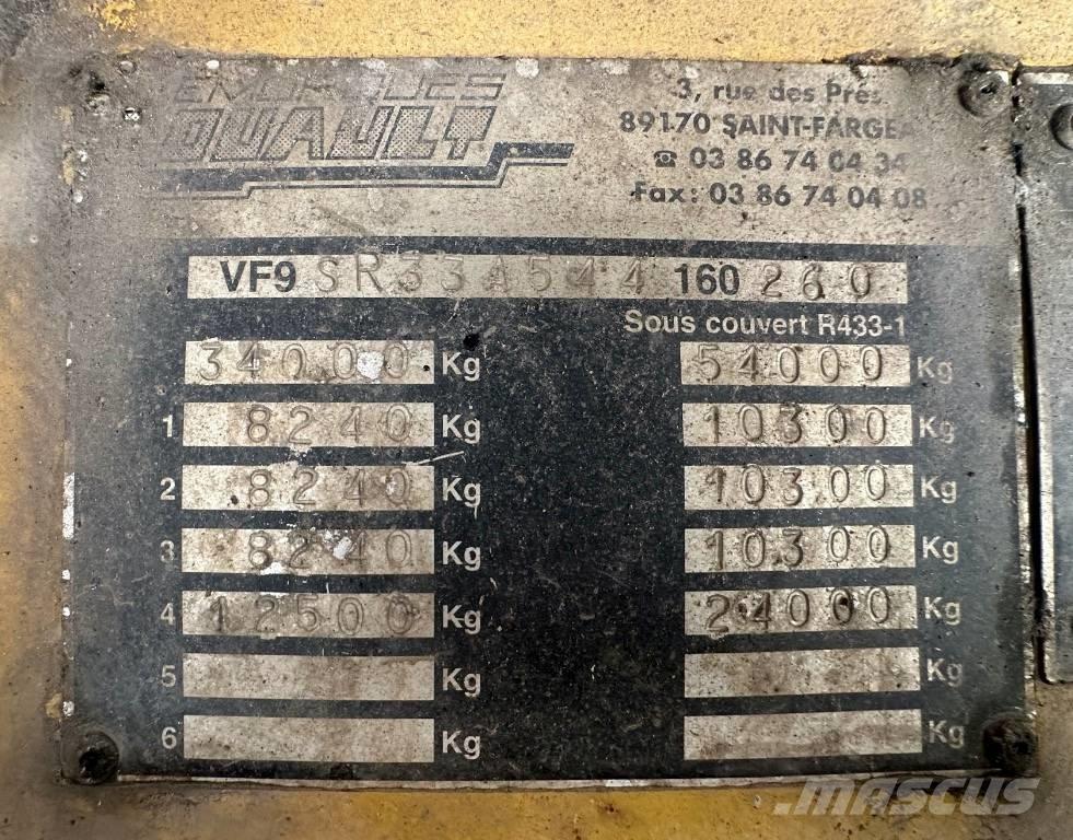 Louault SR33A Járműszállító félpótkocsik