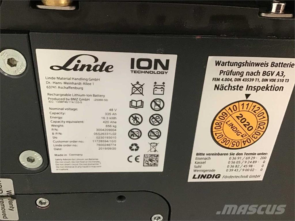 Linde E16 ION Elektromos targoncák