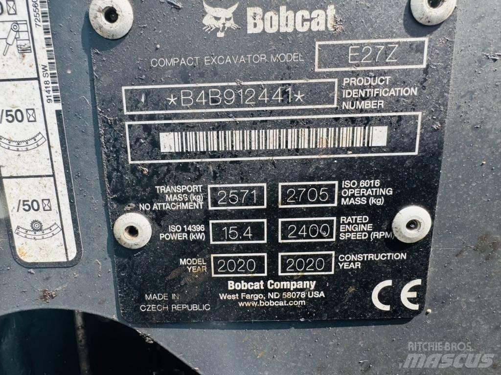 Bobcat E27z Mini kotrók < 7t