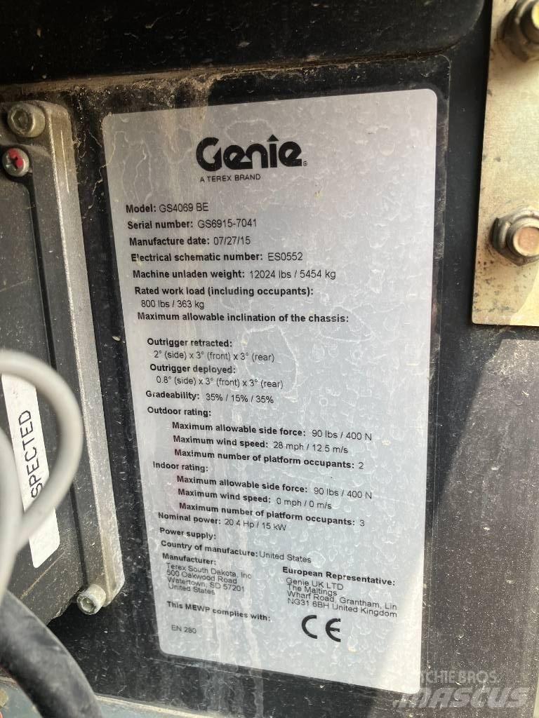Genie GS 4069 BE Ollós emelők