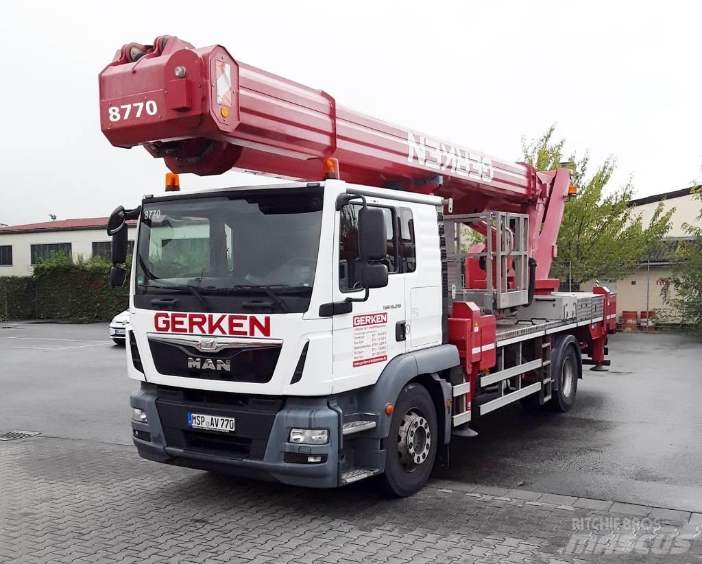 Ruthmann T400 Teherautóra szerelt emelők és állványok