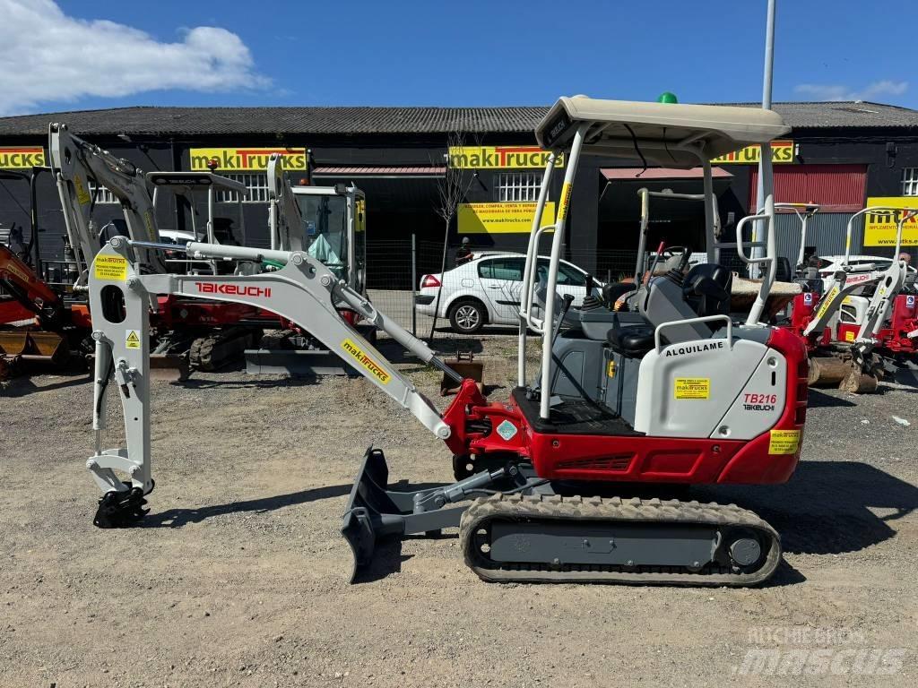 Takeuchi TB 216 Mini kotrók < 7t