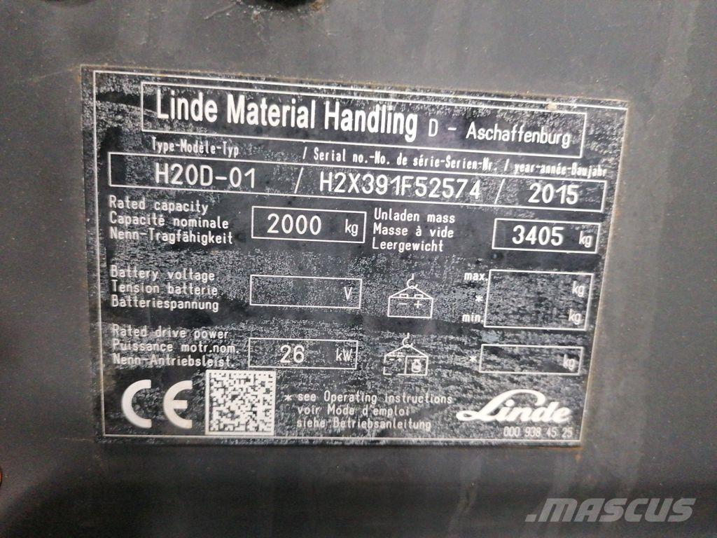 Linde H20D-01 Dízel targoncák