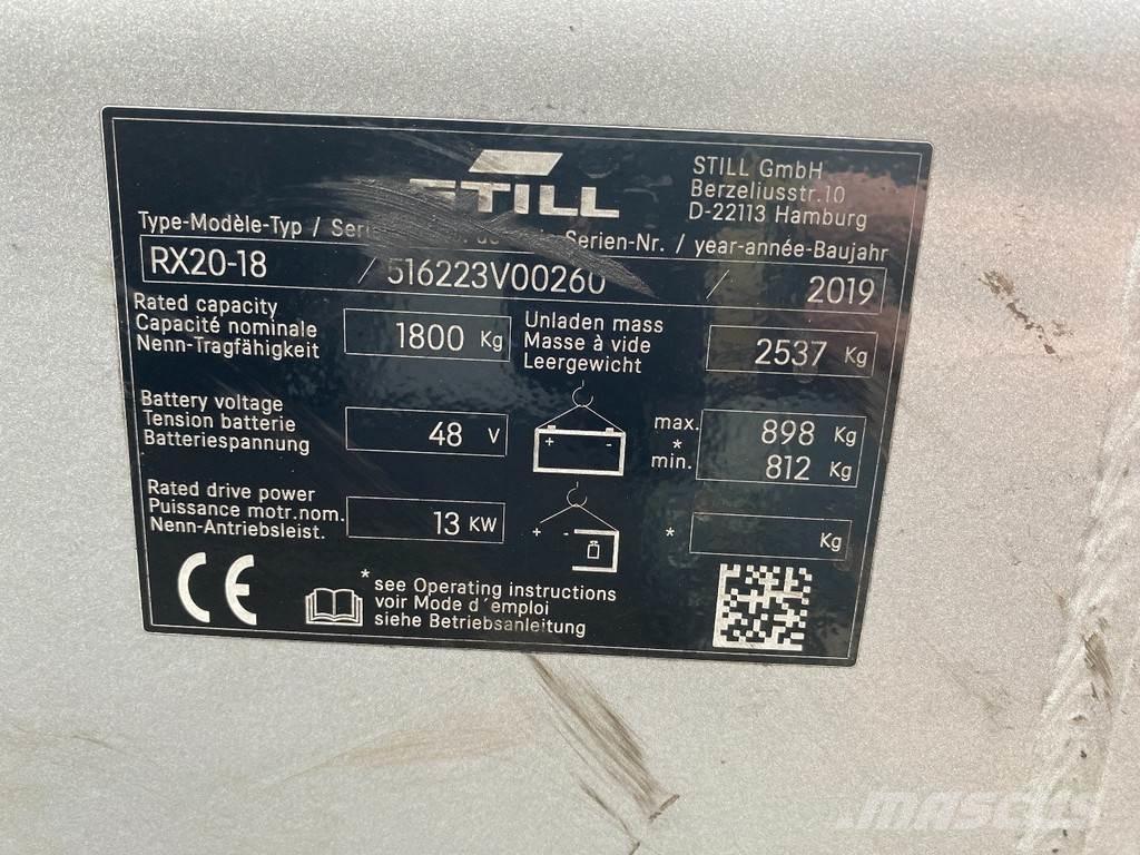Still RX20-18 Elektromos targoncák