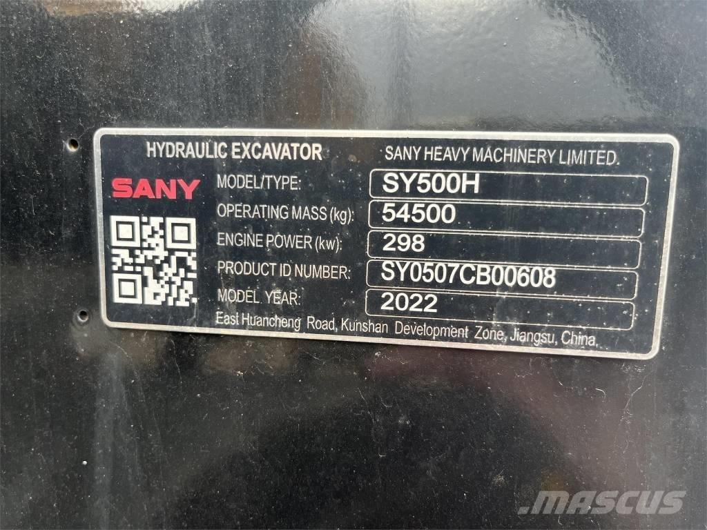 Sany SY 500 H Lánctalpas kotrók