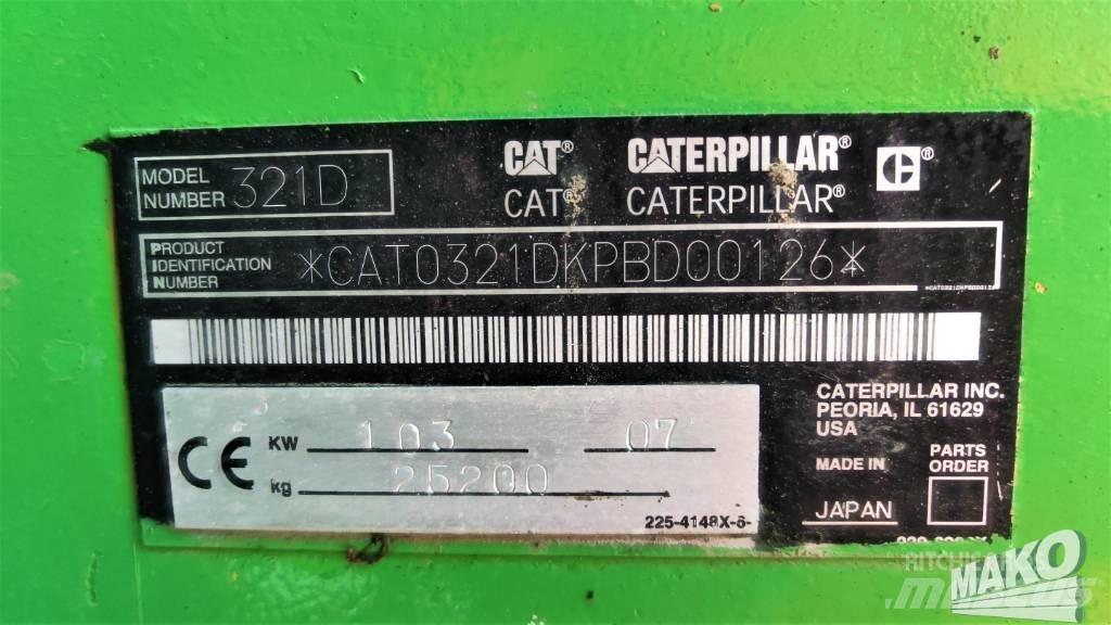 CAT 321 D Lánctalpas kotrók