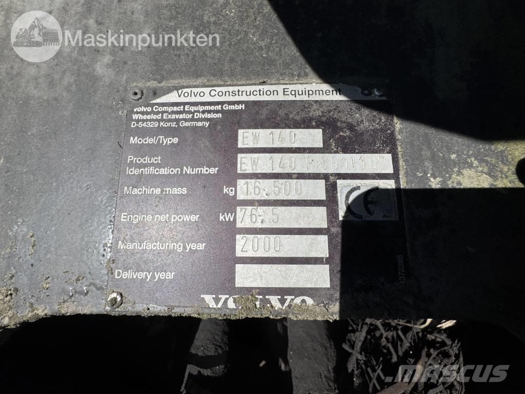 Volvo EW 140 B Gumikerekes kotrók