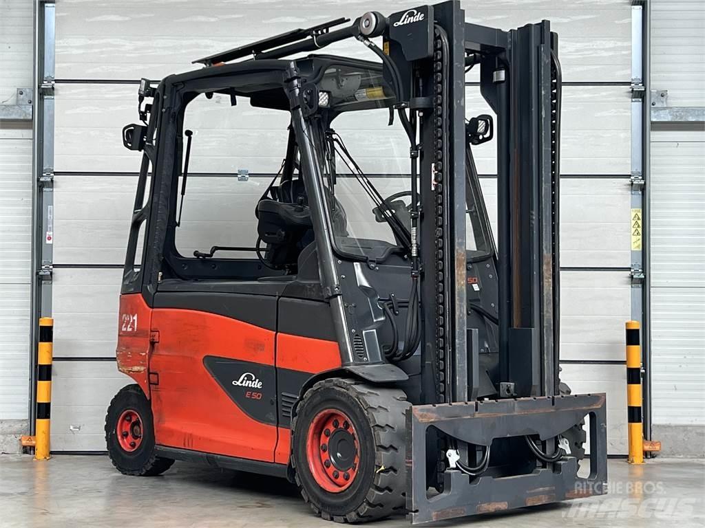 Linde E50HL-01 Elektromos targoncák