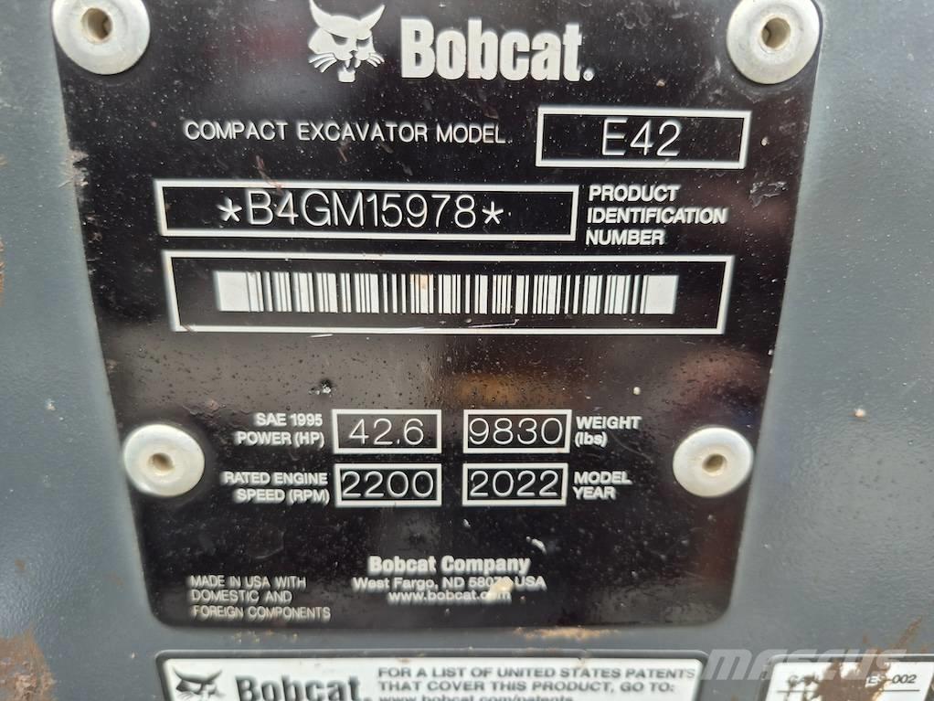 Bobcat E 42 Mini kotrók < 7t