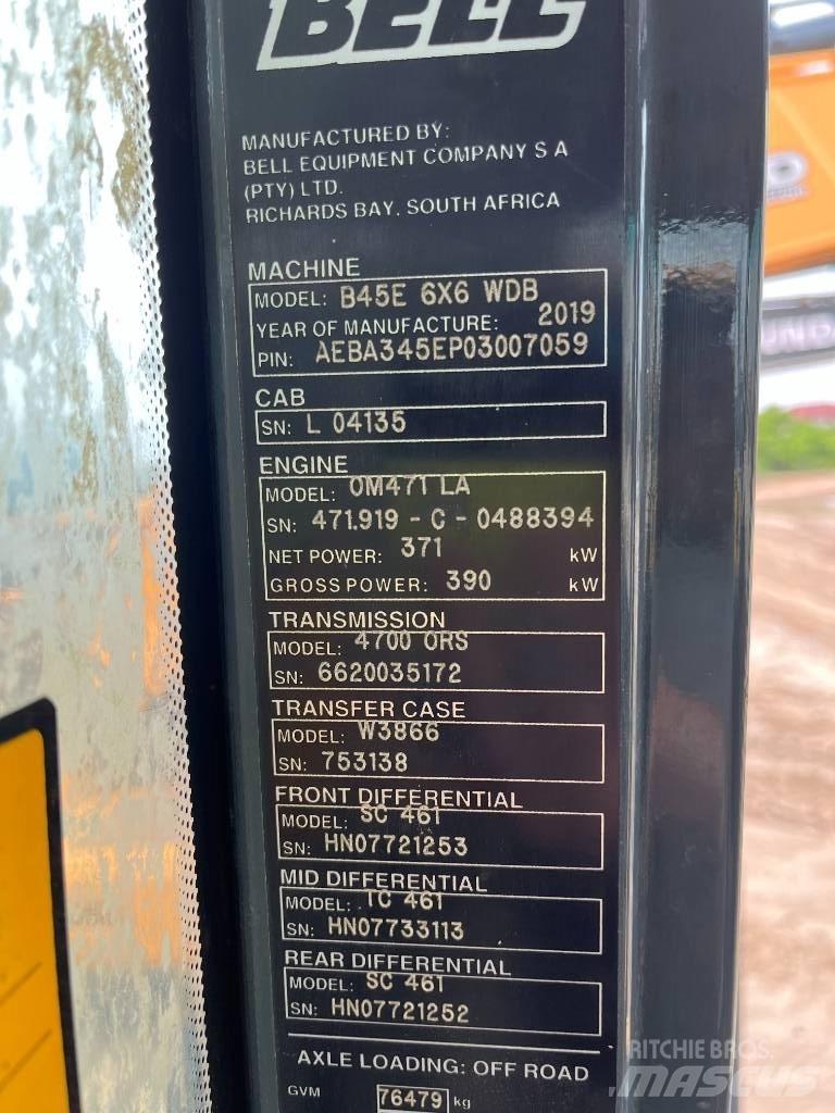 Bell B45E Csuklósdömperek