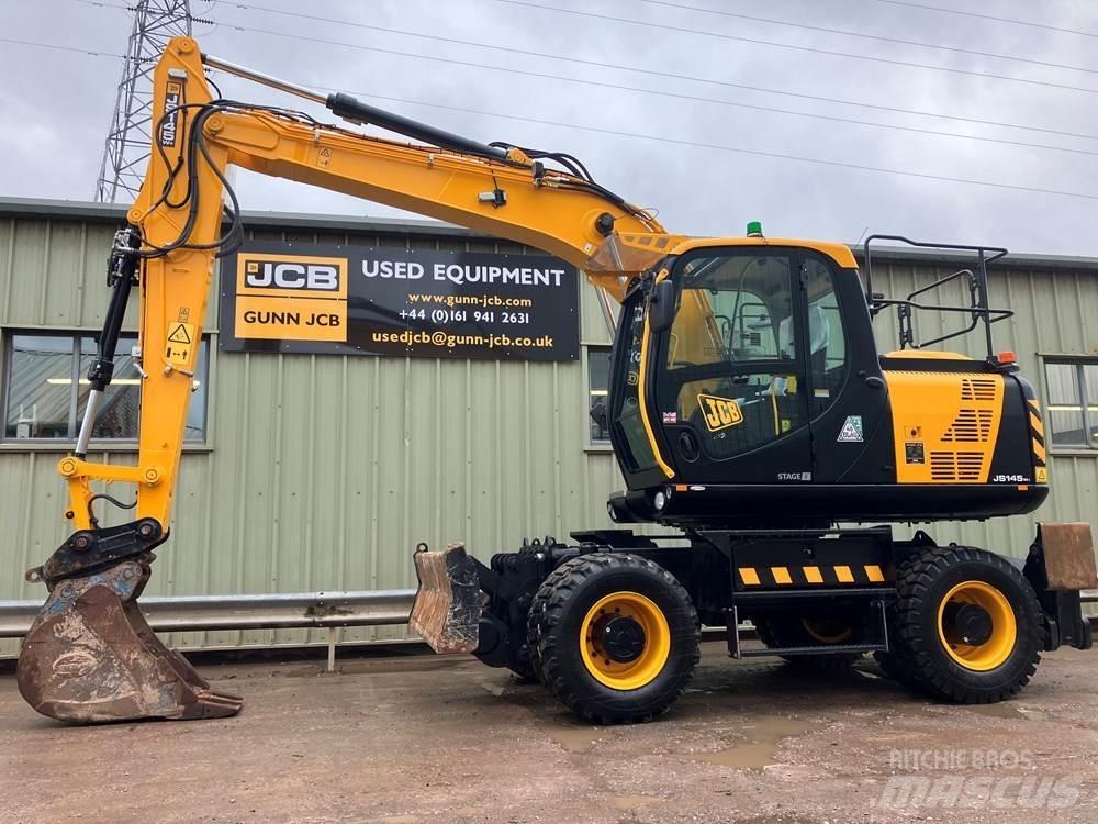 JCB JS145W Gumikerekes kotrók