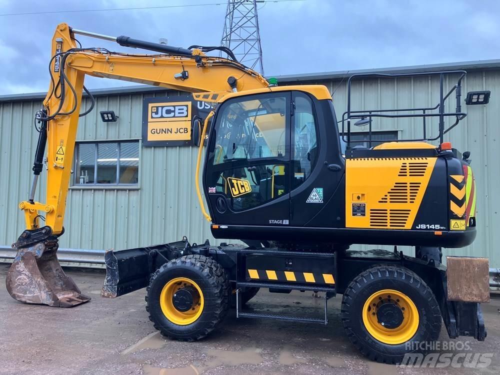 JCB JS145W Gumikerekes kotrók