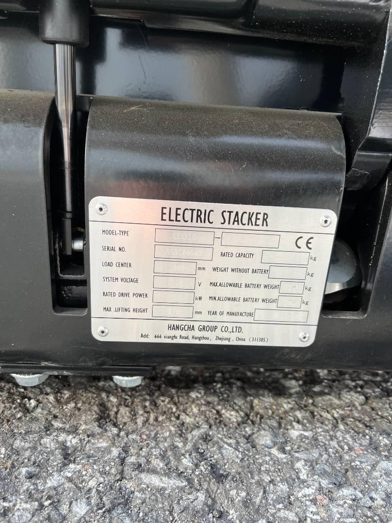 Hangcha CDD16-AC2S Elektromos gyalogkíséretű targoncák