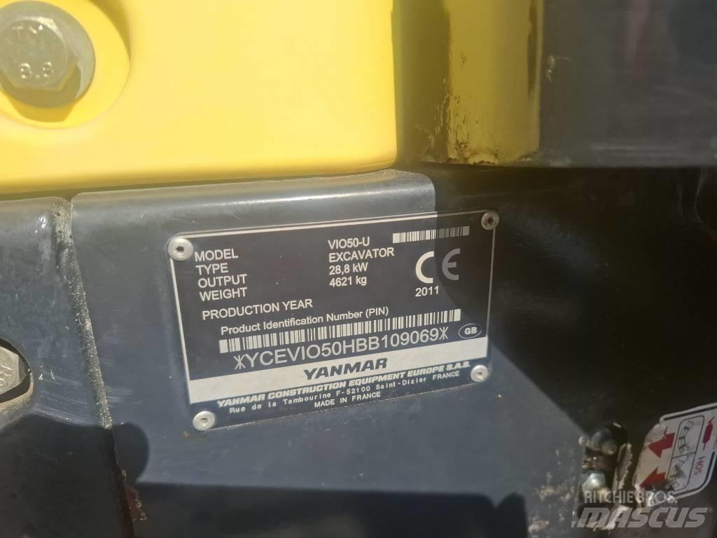 Yanmar Vio 50 U Mini kotrók < 7t