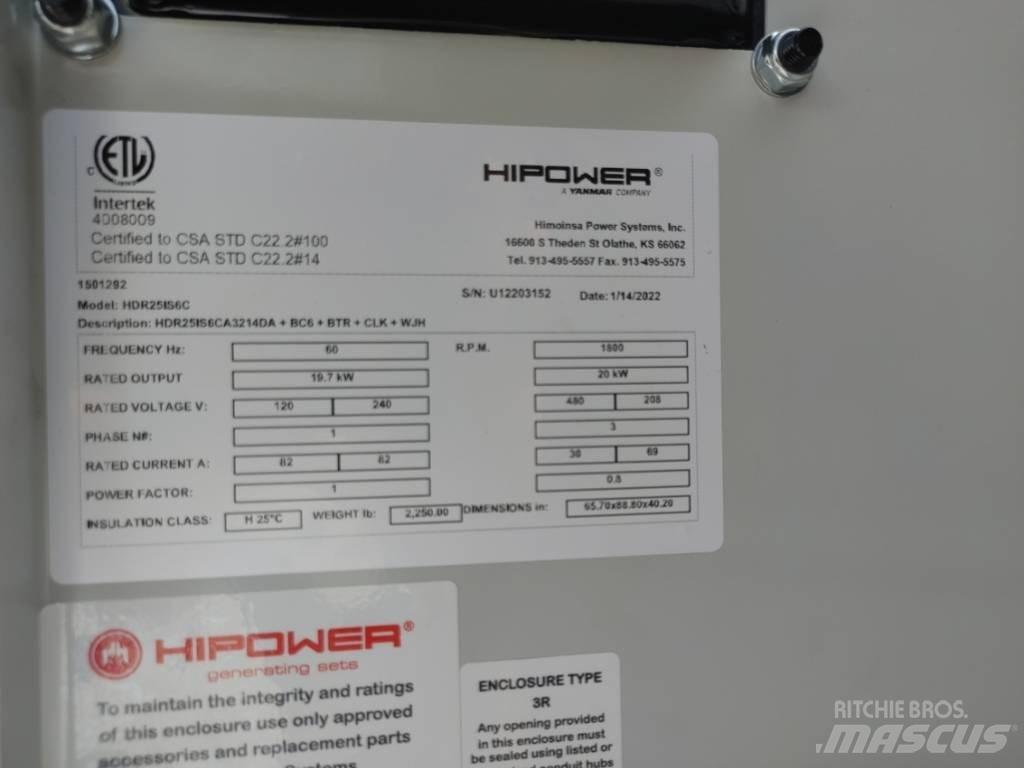 Hipower HRIW-25 Dízel áramfejlesztők
