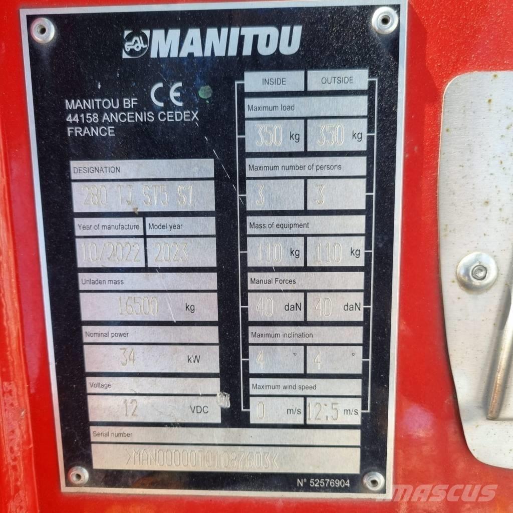 Manitou 280 TJ Teleszkópos emelők