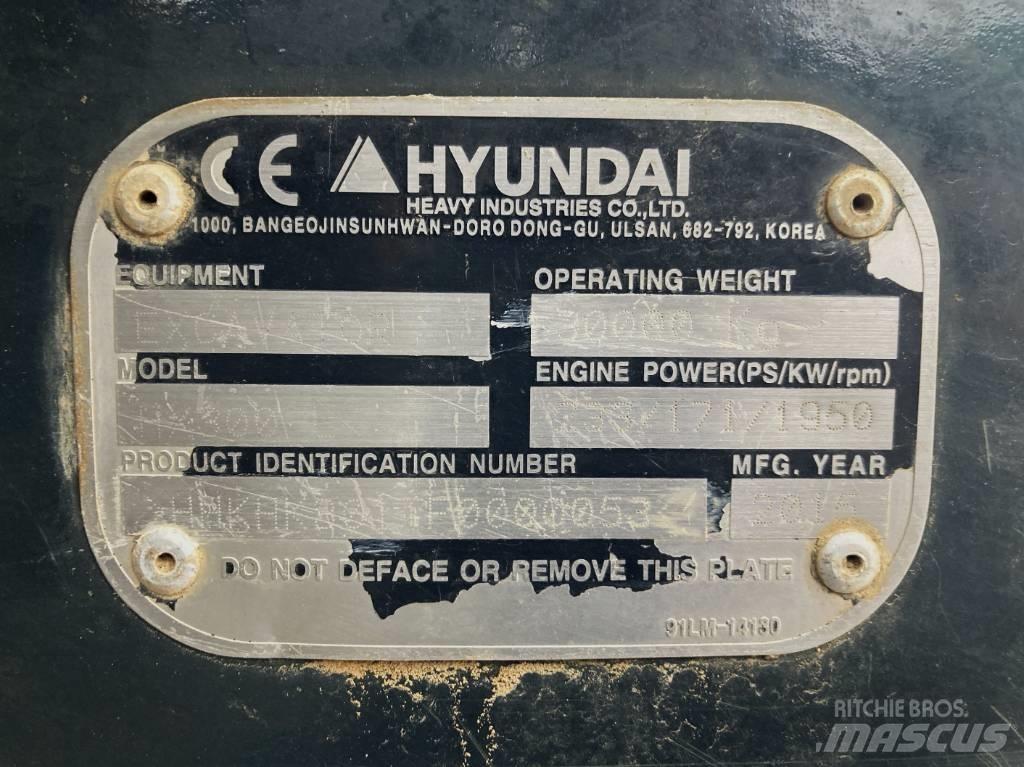 Hyundai HX 300 L Lánctalpas kotrók