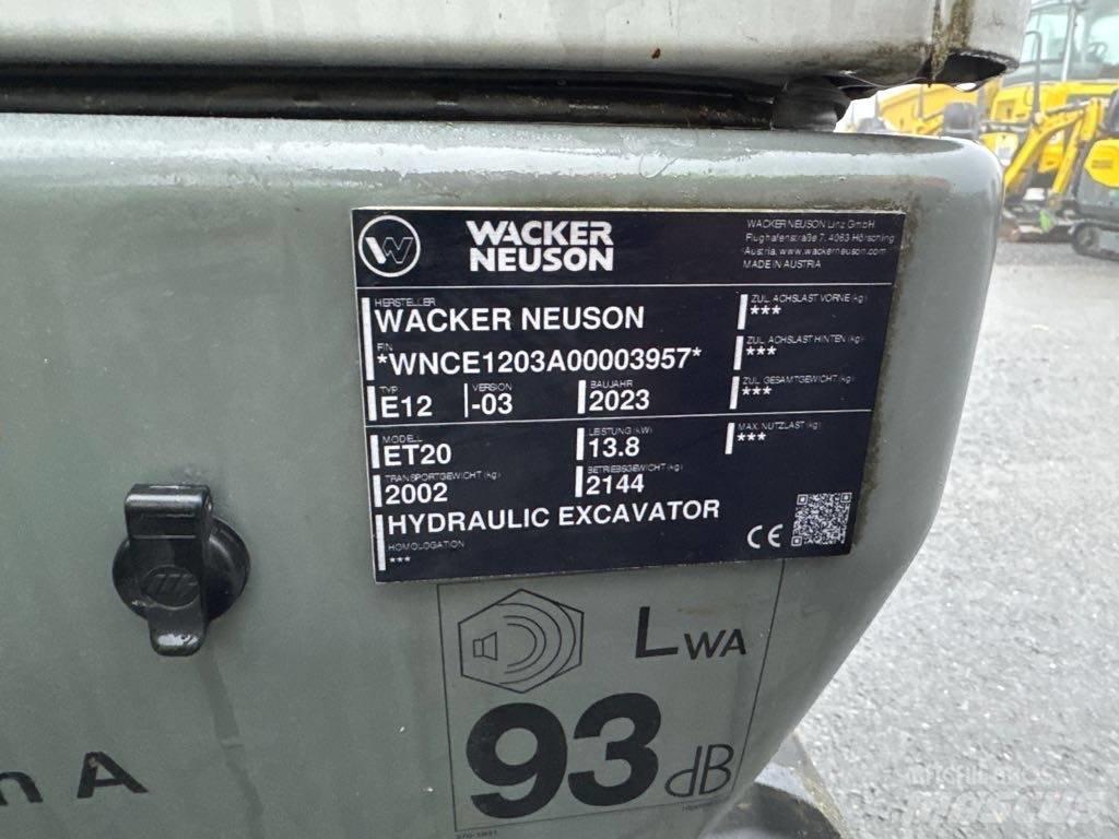 Wacker Neuson ET20 Lánctalpas kotrók