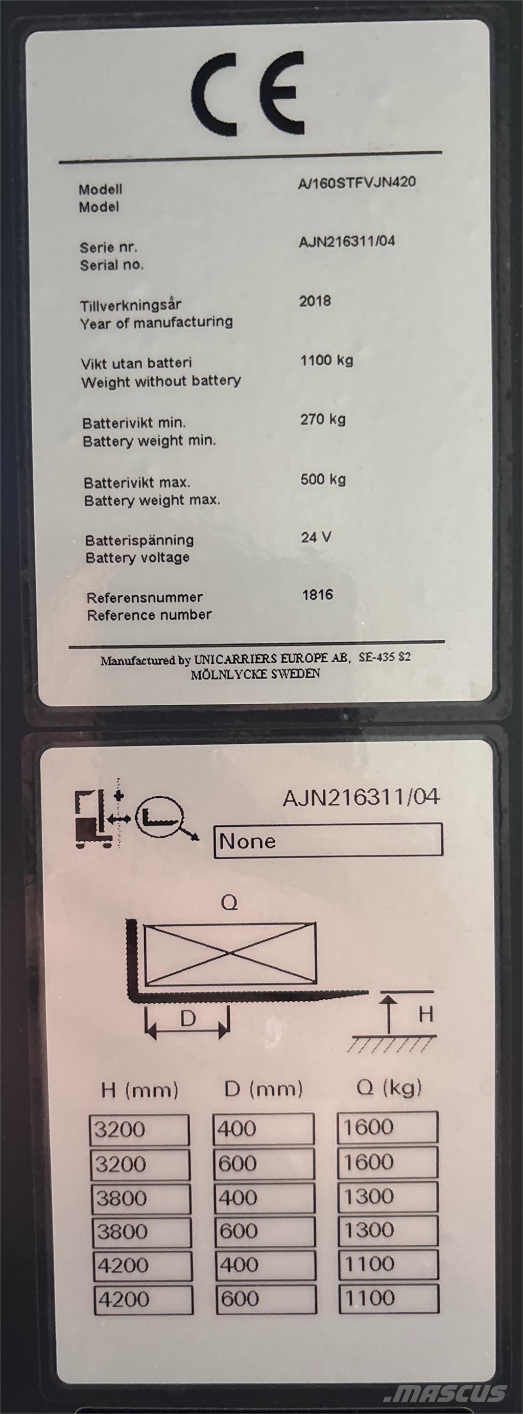 Atlet A160 Elektromos gyalogkíséretű targoncák