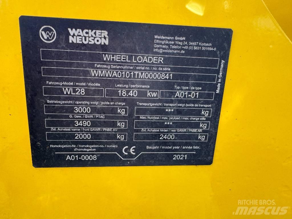 Wacker Neuson WL28 Gumikerekes homlokrakodók
