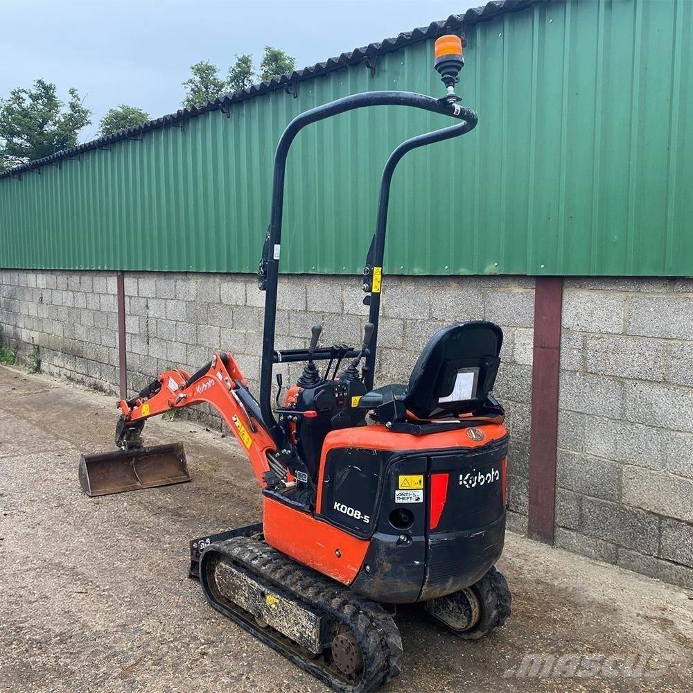 Kubota K 008-5 Mini kotrók < 7t