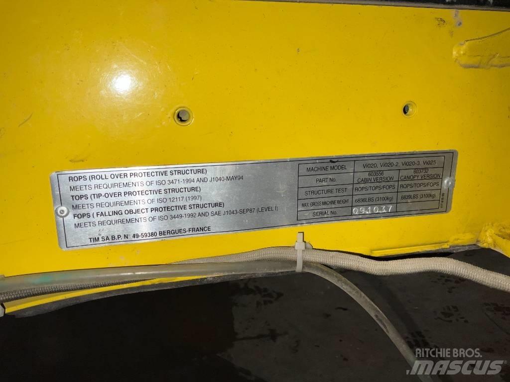 Yanmar Vio 20 / vio 25 Vezetőfülke és belső tartozékok