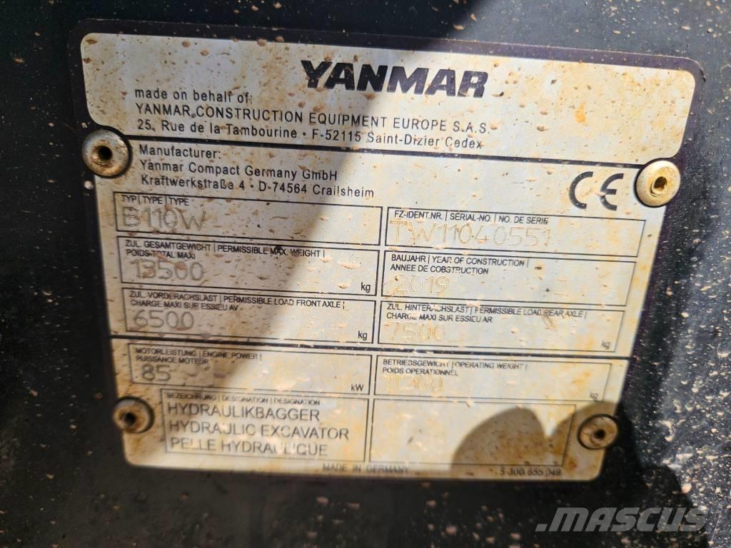 Yanmar B 110 W Kotrórakodók