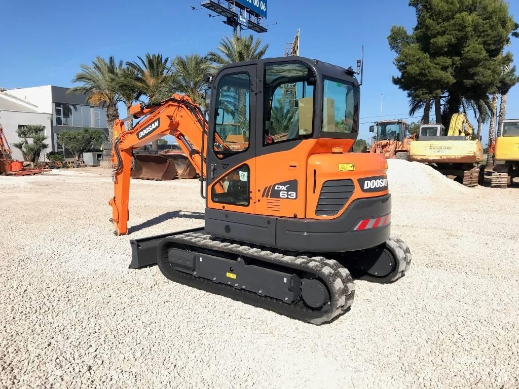 Doosan DX 63-3 Mini kotrók < 7t
