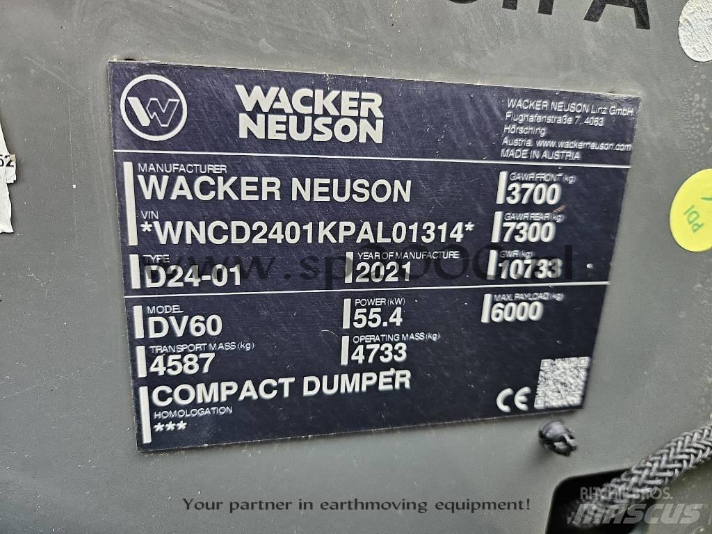 Wacker Neuson DV 60 Mezei dömperek