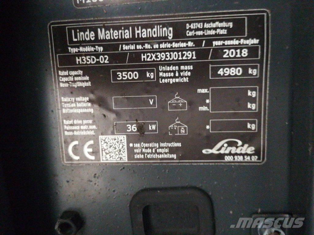 Linde H35D-02 Dízel targoncák