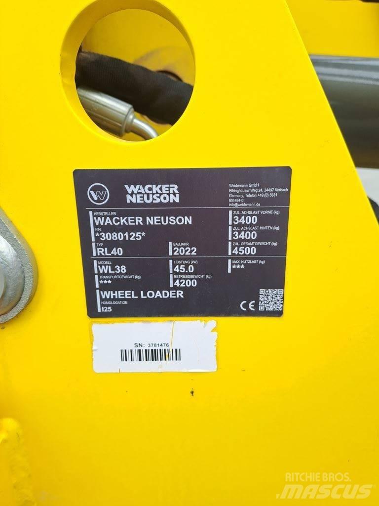 Wacker Neuson WL38 Gumikerekes homlokrakodók