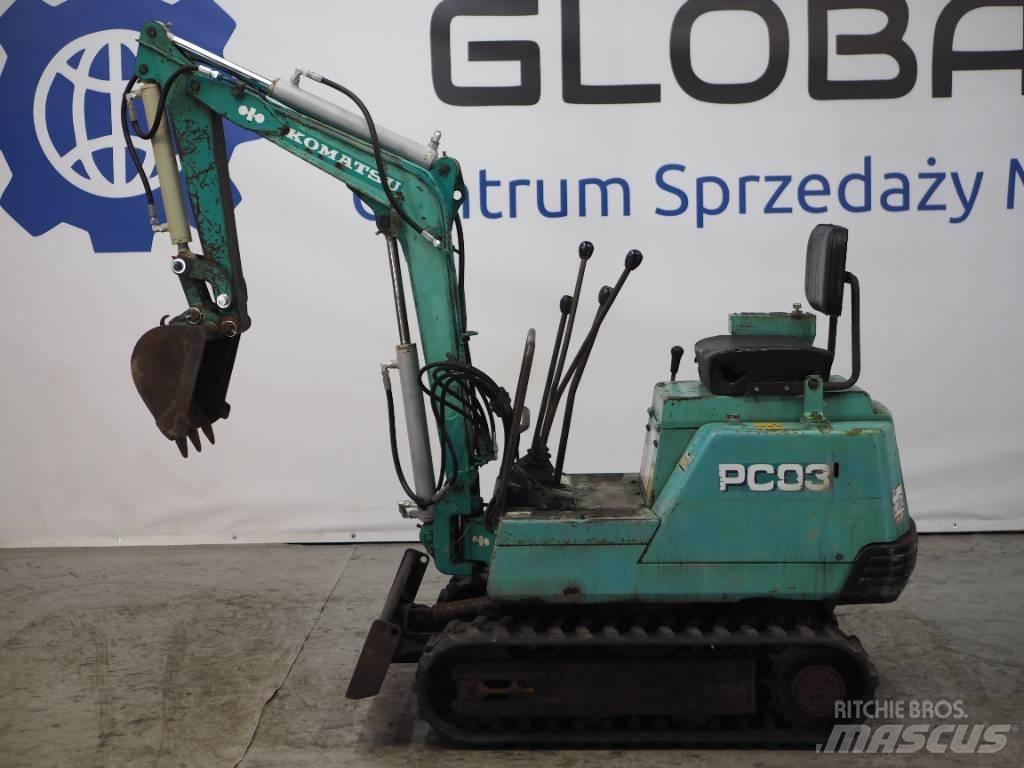 Komatsu PC03-1 Mini kotrók < 7t