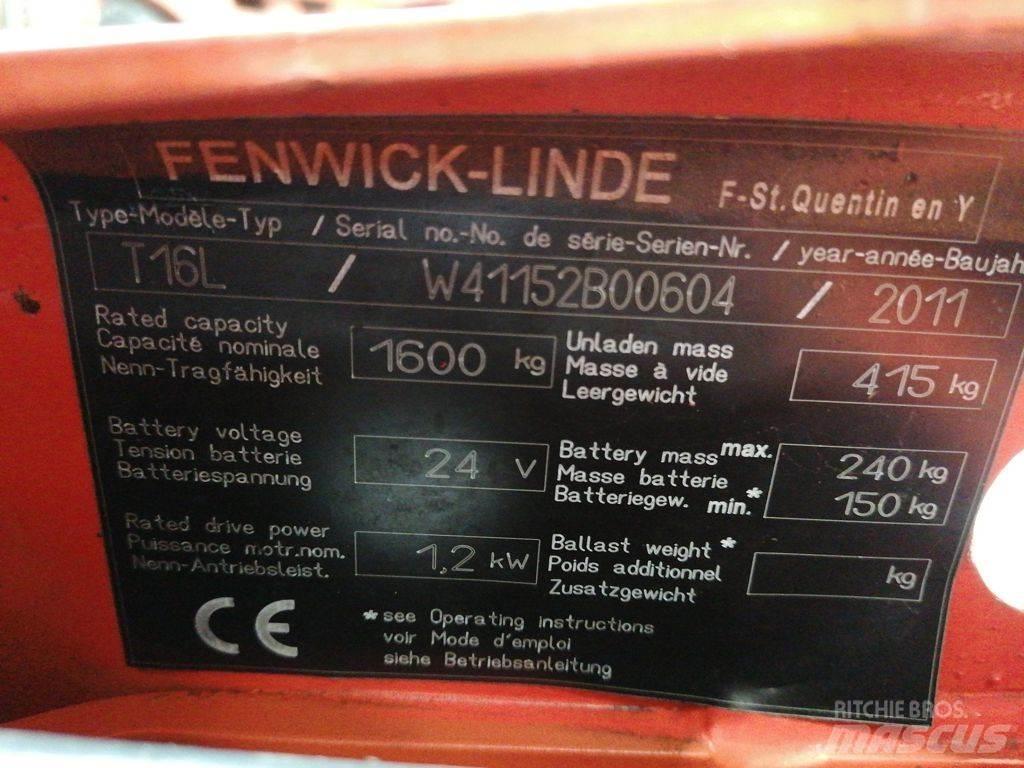 Linde T16L Alacsony emelőkocsi