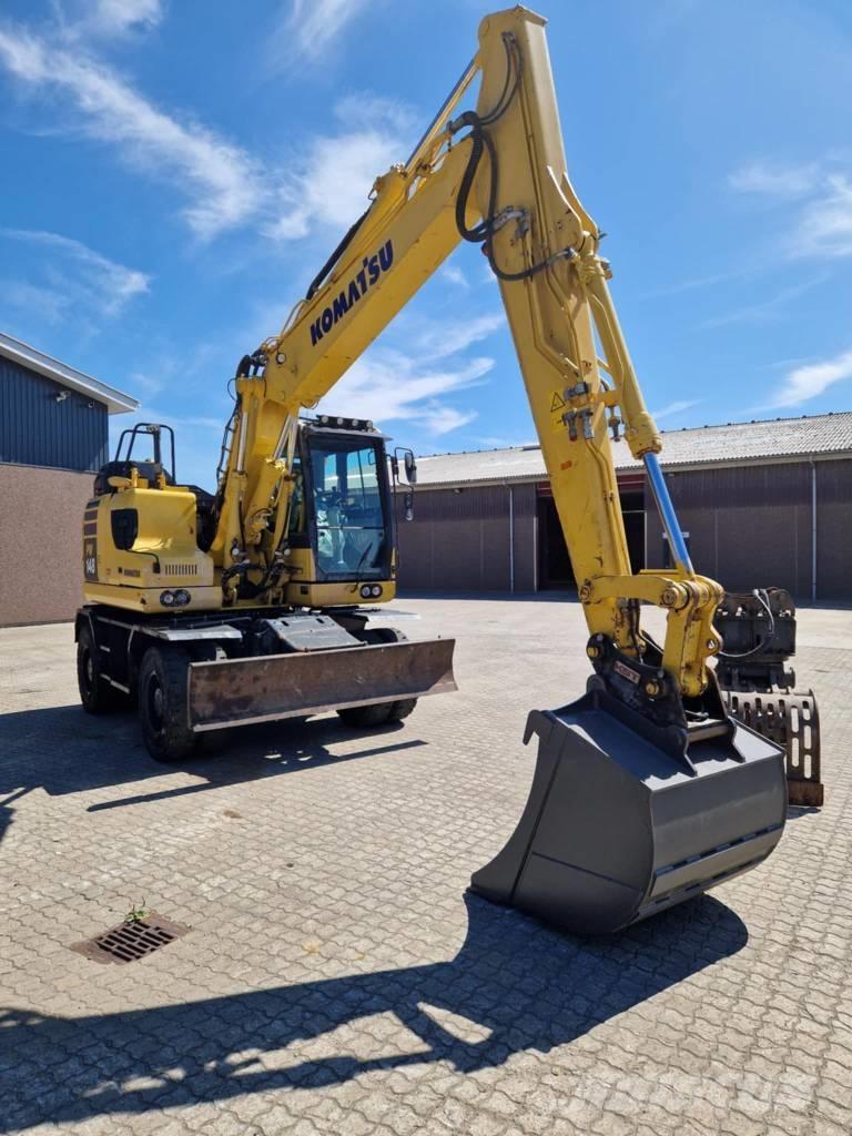 Komatsu PW 148-11 Gumikerekes kotrók