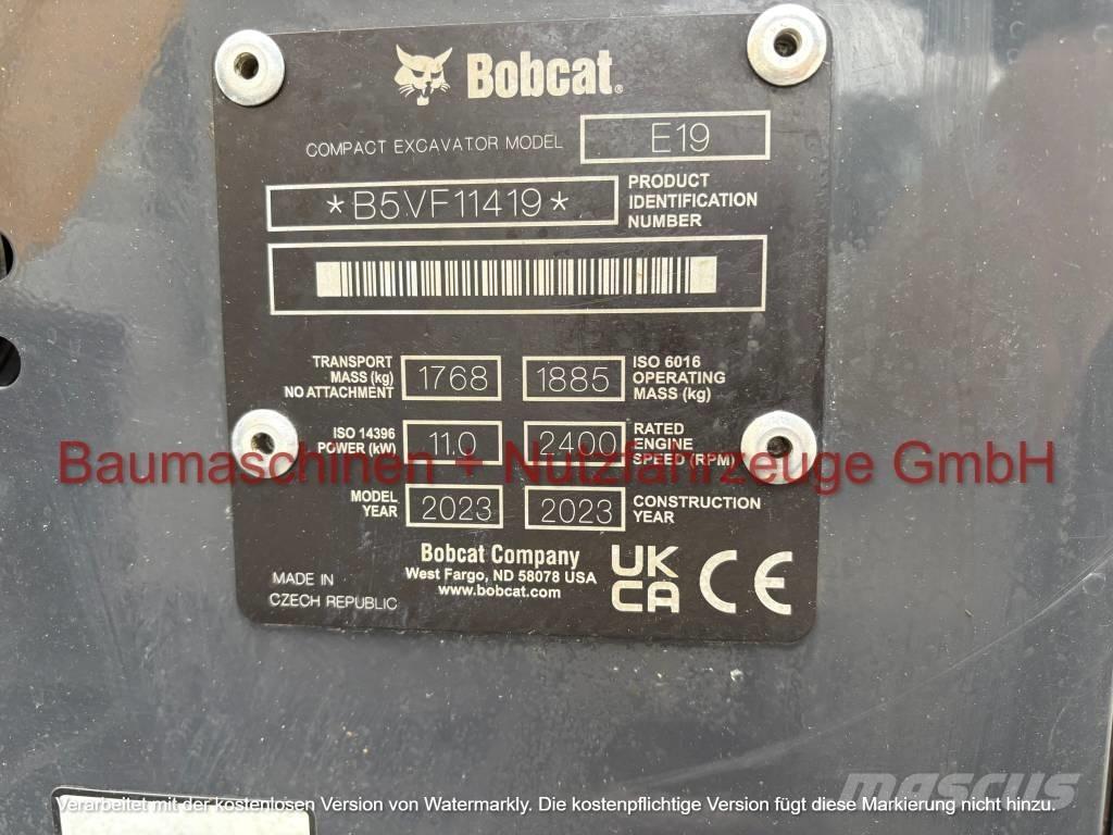 Bobcat E 19 Mini kotrók < 7t