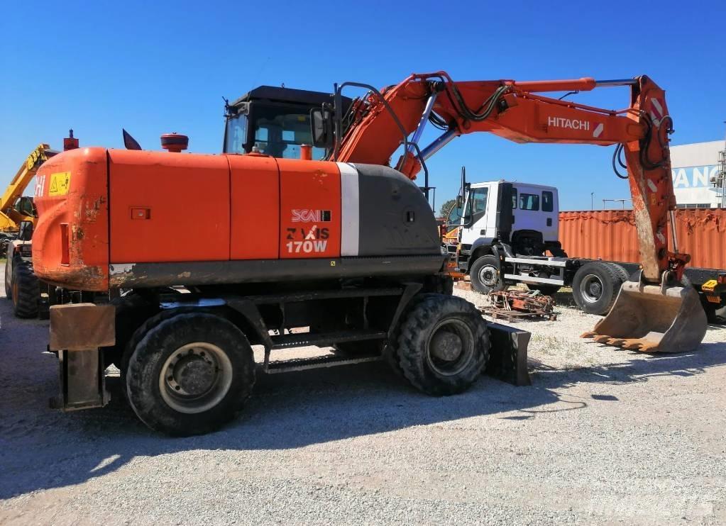 Hitachi ZX 170 W-3 Gumikerekes kotrók