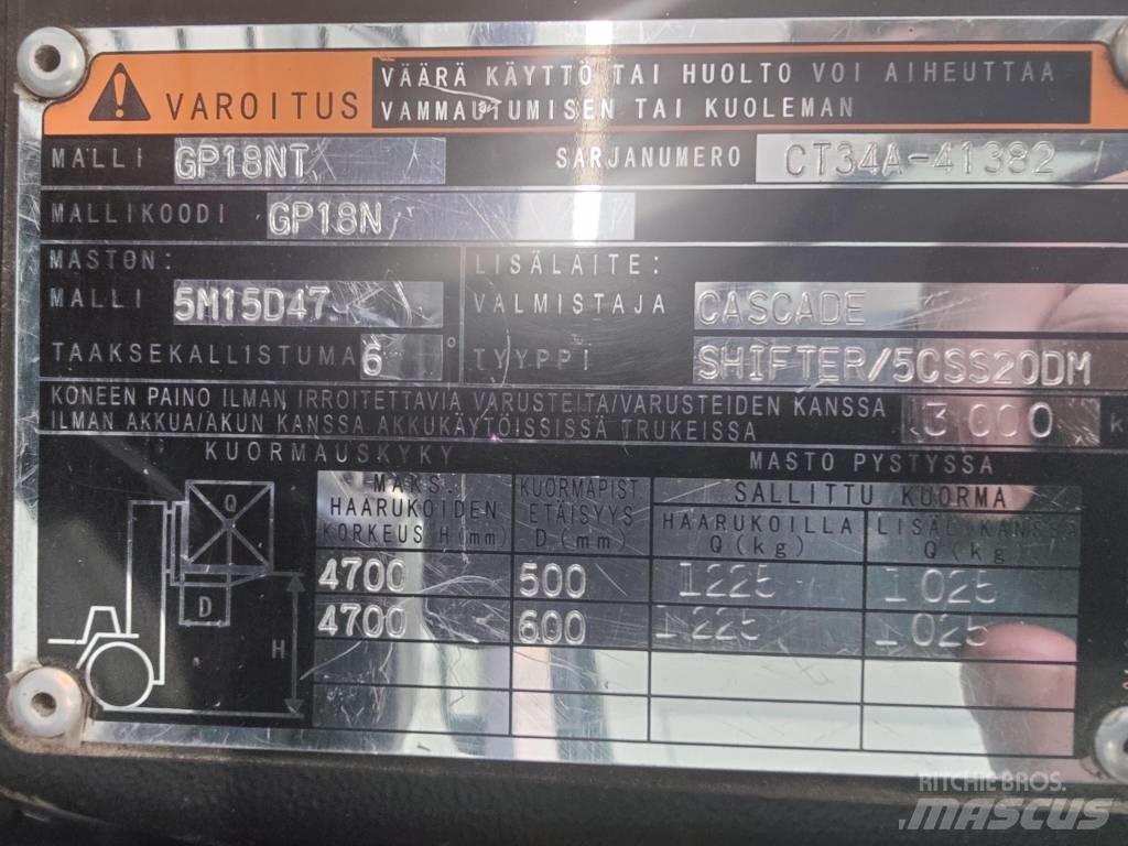 CAT GP 18 N Gázüzemű targoncák