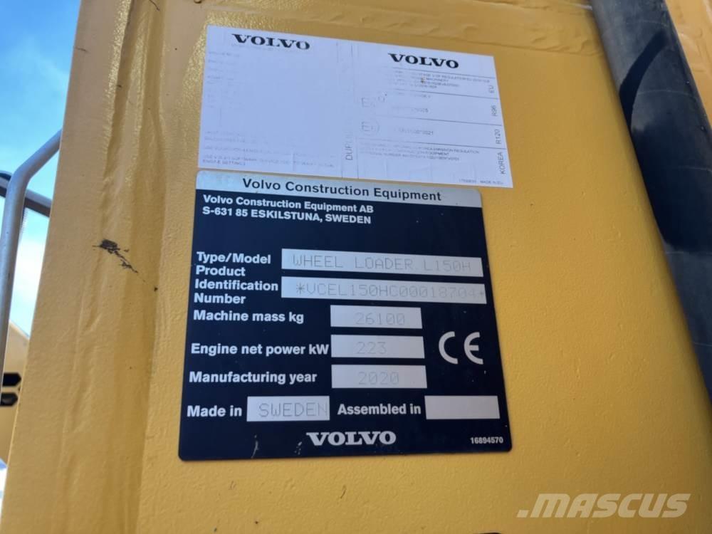 Volvo L150H Gumikerekes homlokrakodók